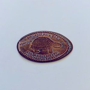 Elongated coin/ Squished Penny --  The Philadelphia Zoo